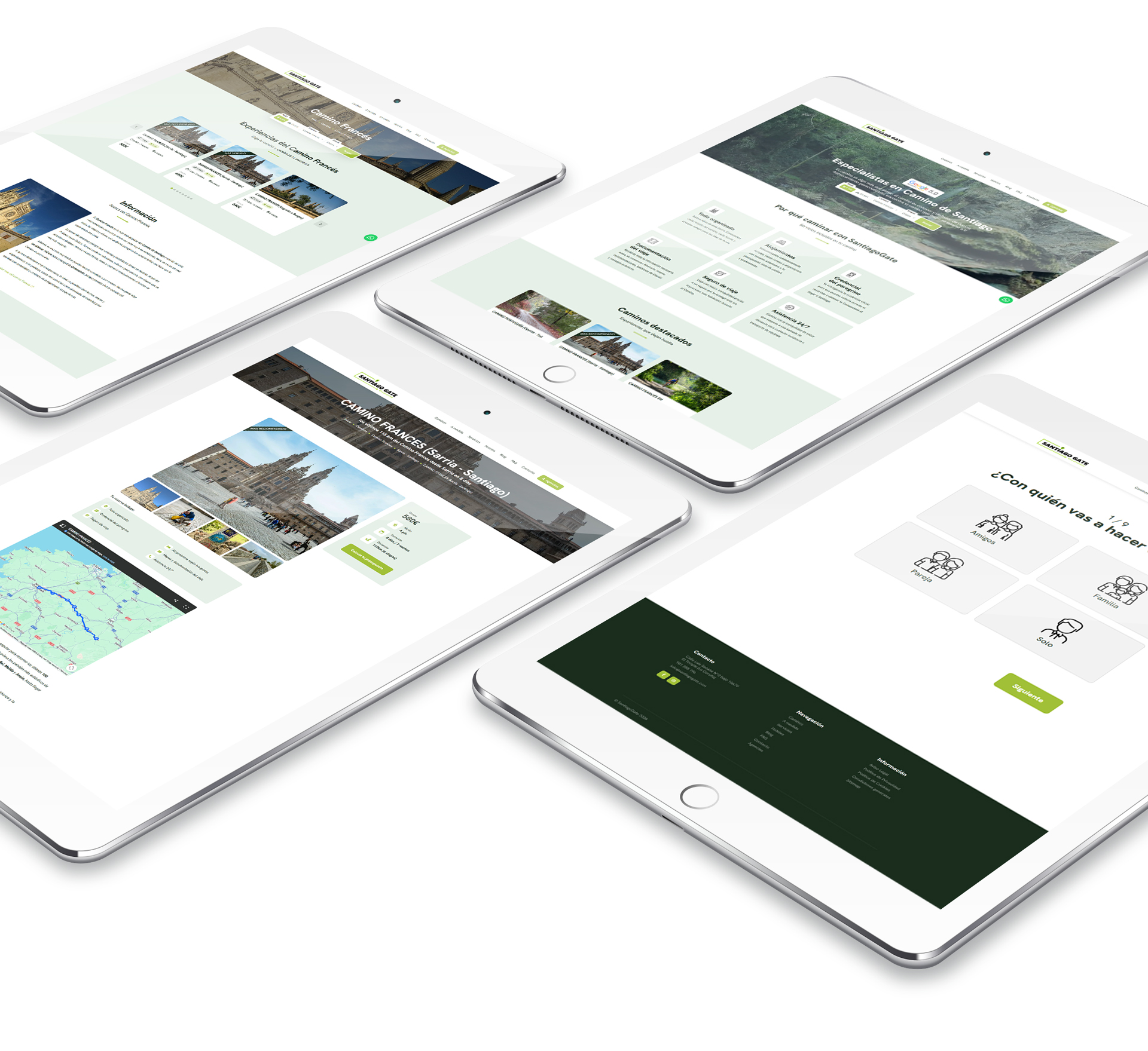 Web de SantiagoGate en tablets