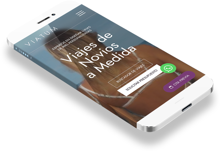 Web de Viatum en smartphone 01