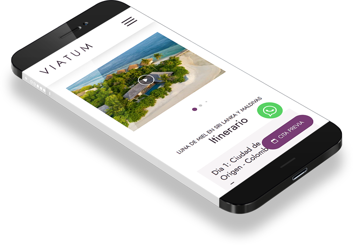 Web de Viatum en smartphone 02